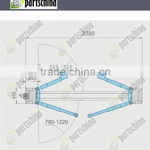 Hydraulic Two Pillar 4Ton Two Column Car Lift Machine For Garage Workshop thumbnail-4