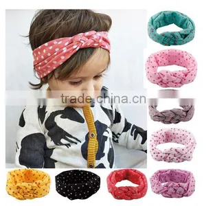 Red Toddler Baby Girls Polka Dot Headband Hair Band Headwear Wrap Accessories thumbnail-1