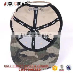 Unique Fashion Wolesale Embroidery Camo Flat Brim Hat Snapback thumbnail-6
