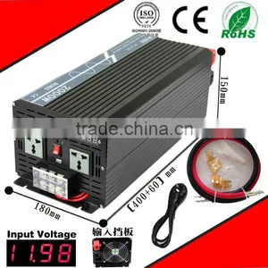 2000W 48VDC-220VAC Pure Sine Wave Inverter With AC Charger Supply Inverter AC Charge Home Inverter thumbnail-1
