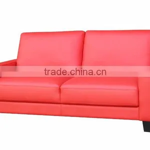 K/D Sofa Two Seat Design Modern Bright Leather Sofa Bed thumbnail-1