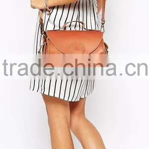 Tan Color Cross Body Genuine Leather Bag thumbnail-3
