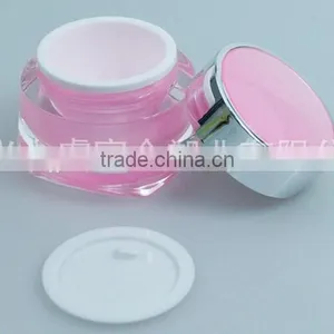Hot Skin Care Luxury Empty Acrylic Cosmetic Container With Colorful Cap thumbnail-5