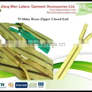 Good Qualtiy Shiny Brass Zippers for Pants thumbnail-5