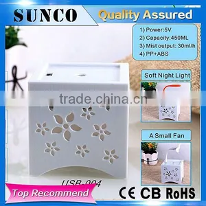 4 in 1 Aroma Humidifier USB Lamp and Fan thumbnail-1