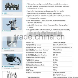 Automatic Tyre Changer Left Hand Helper Tilt Column thumbnail-3