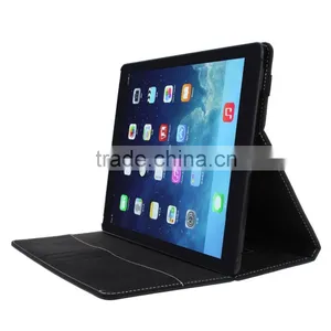 Wholesale Price Super Quality Card Slots Black Handheld Leather Cover for Ipad Pro 9.6 Inch thumbnail-2