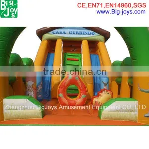 Double Lane Kids Inflatable Pool Slide From Professional Inflatable Manufacturer thumbnail-2