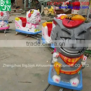Kids Outdoor Grey Wolf Electric Train,electric Ride on Train With Track thumbnail-3