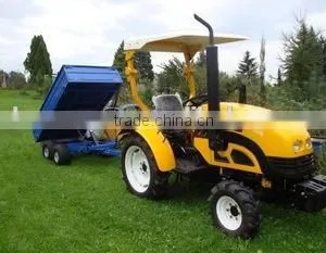 Four Wheel Farm Flat Pack Trailers,flatbed Semi Trailer for Tractor Used,transporter for Agriculture Wood Forest Trailer thumbnail-4