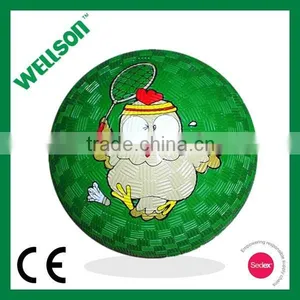 Promotional Cartoon Rubber Playground Ball thumbnail-1