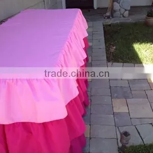 Steps In Table Skirting Square Table Skirting For Wedding thumbnail-2
