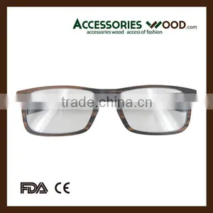 Quality Square Opticals Ebony Gentelman Wooden Glasses for Student thumbnail-1