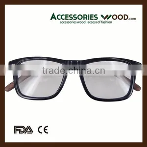 Popular Acetate Frame New Model Wooden Arm Optics Eyewear thumbnail-1