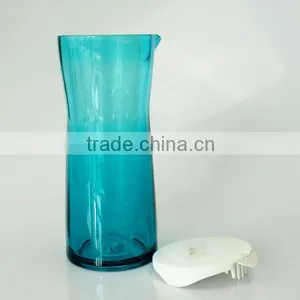 600ml Plastic Pitcher With Fruit Infuser(Blue) thumbnail-4