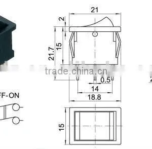 High Quality Temperature Double Push Button Rocker Switch for Electrical Products With Certificate 3 Position Switch thumbnail-5