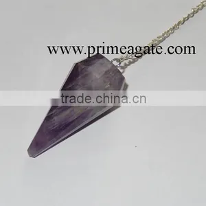 Amethyst Facetted Pendulums thumbnail-2