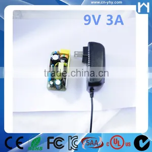 DOE VI Level 6 9V 3A Switching Power Adapter With EMC,CB,CE,UL,FCC,SAA Approved thumbnail-1