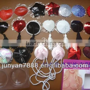 Sexy Ladies Nude Silicone Nipple Covers Shiny Cute Nipples Cover thumbnail-1