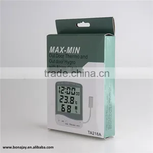 Digital Out/In Digital Hygro Thermometer With Alarm Clock thumbnail-6