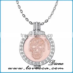 On the Website Wholesale Custom Europe Style Skull Pendant Necklace Gold Wholesale Fashion Jewelry thumbnail-6