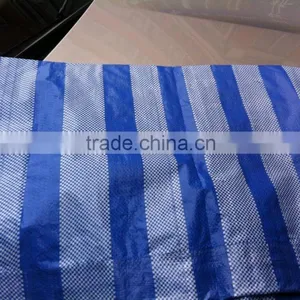 85gsm Blue/white Striped PE and PP Tarp Thailand thumbnail-1