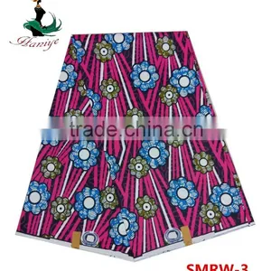 SMRW-1 Real Wax Fabric African Printed Jave Wax Fabric thumbnail-5