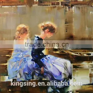 Pop Art Abstract People Painting Musim Painting HT 1690 thumbnail-4