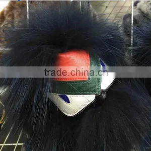 Wholesale Price Raccoon Fur Monster Keychain thumbnail-2