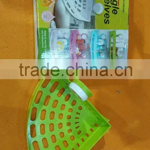 Bathroom Kitchen Storage Organize Shelf Rack Triangle Shower Corner Caddy Basket With Wall Mounted Suction Cup thumbnail-2