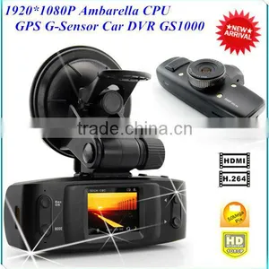 GS1000 1.5" LCD Car DVR Recorder With GPS Logger G-sensor H.264 4 IR Light Ambarella CPU thumbnail-1