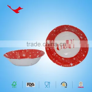 Printed Disposable Red Square Dinnerware Sets thumbnail-5