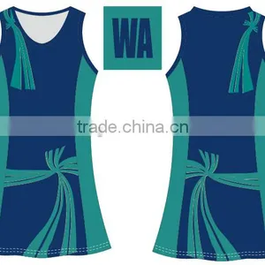 New Designer Women Zipper Placket Sublimation Printing Netball Dress thumbnail-5