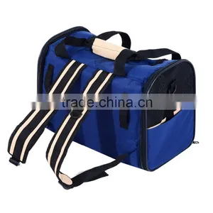 Pawhut Pet Portable Backpack Bag Cute Cat Dog Puppy Carrier -Blue thumbnail-4