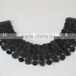 Mysterious Latest Woman Collar Designs Black Flower Pattern Neck Collar thumbnail-2
