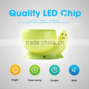 Desk Lamp Lovely Creative USB Rechargeable Led Snail Plant Lamp Desk Lamp thumbnail-1