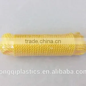 6mm Yellow,blue ,white ,red ,green Color 15 Meters 1/4 Nylon, pe , Polypropylene Rope Clothesline Rope thumbnail-5
