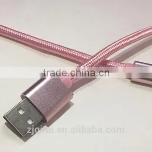 Good Quality 2 In 1 USB Cable 100cm Retractable USB Data Cable for Samsung and MFI thumbnail-4