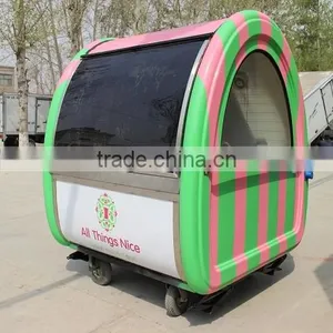 Mobile Hand Push Food Cart thumbnail-2