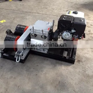Fast Speed Double Drum Gasoline Engine Cableway Pulling Winch thumbnail-2