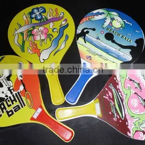 Wooden Beach Racket/beach Ball/cartoon Beach Racket thumbnail-1