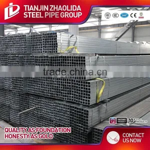 Cold Rolled Think Wall Hot Dip Galvanized Square Tubes for Low Pressure Water Pipe Oil Gas Use thumbnail-1