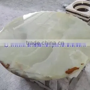BEAUTIFUL LIGHT GREEN ONYX TABLE TOPS COLLECTION thumbnail-3