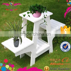 Wood Plastic Indoor and Outdoor Flower Display Rack thumbnail-1