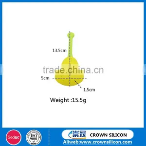 BPA Free Eco-friendly Funny Pear Design Silicone Tea Leaf Filter thumbnail-3