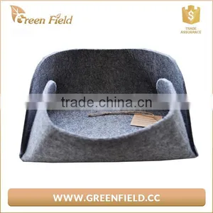 Wholesale Good Quality Square Large Capacity Table Desk Felt Notebook Magazine Storage Bag thumbnail-5