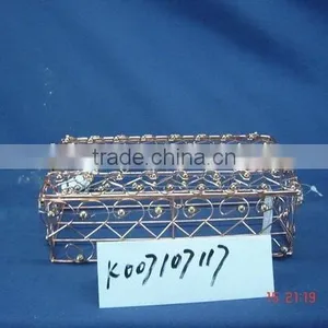 Rectangle Silver Wire Napkin Holder thumbnail-1