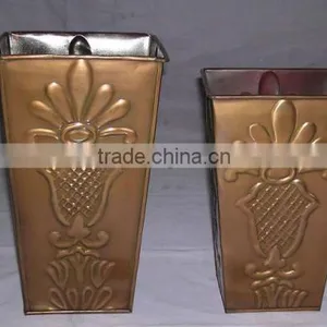 Decorative Metal Planters,Galvanized Metal Planter,Antique Metal Planters thumbnail-1