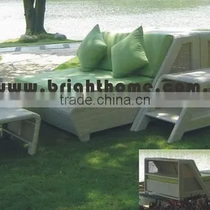 Ourdoor Rattan Two Seaters Sofa Bed thumbnail-1