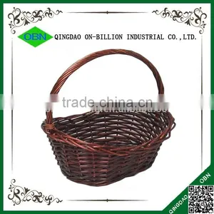 Cheap Christmas Basket Wicker Woven Empty Gift Basket thumbnail-2